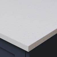 Omega 22mm Square Edge Worktops - Sleek White Quartz - Matt