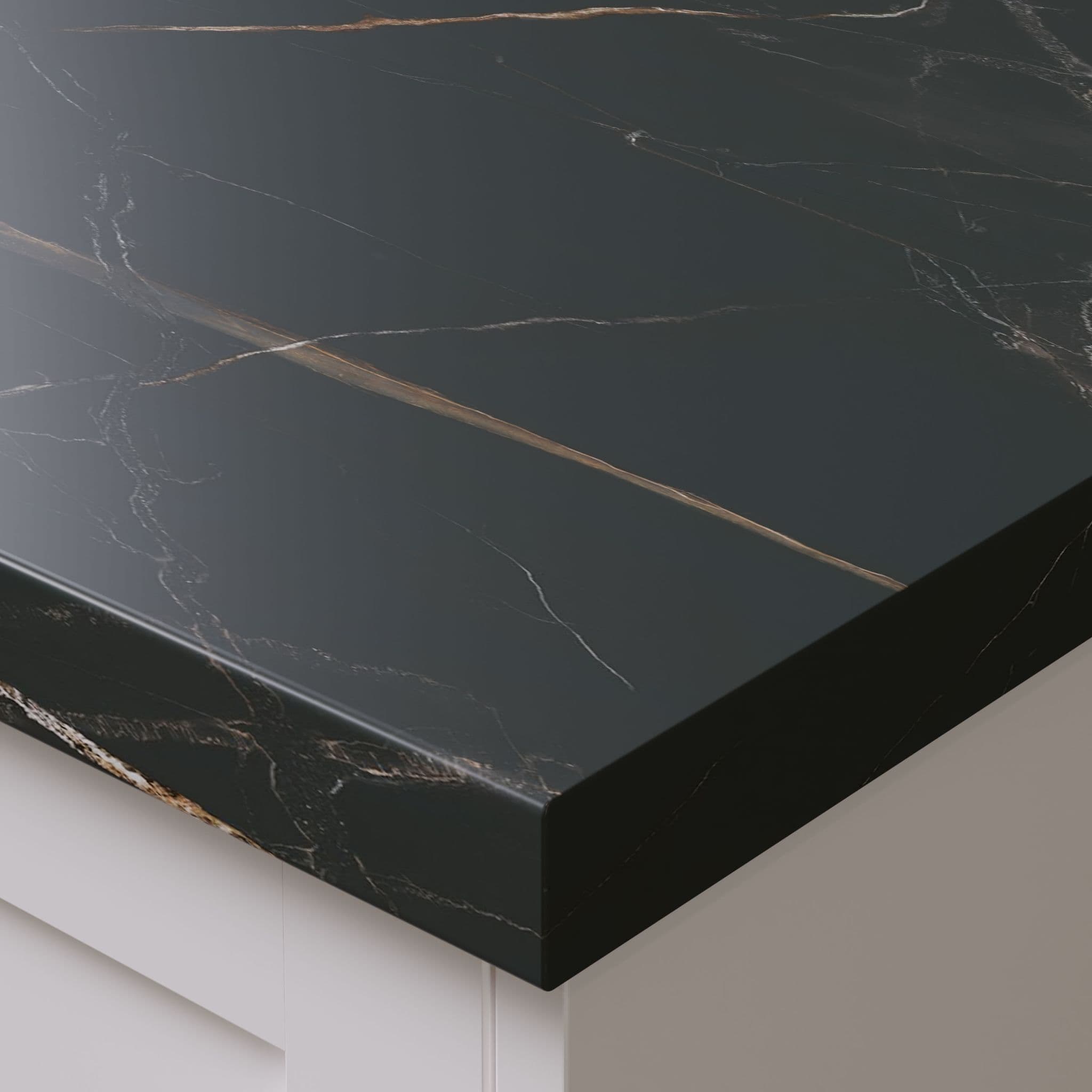 Omega 38mm Postformed Worktops - Classic Laurent Marble - Matt