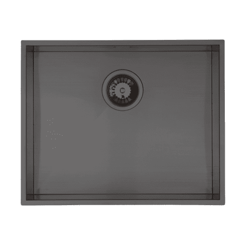River Range - Brazos - Gunmetal Stainless Steel Single Single Bowl Undermount/Inset Sink 530 x 430mm