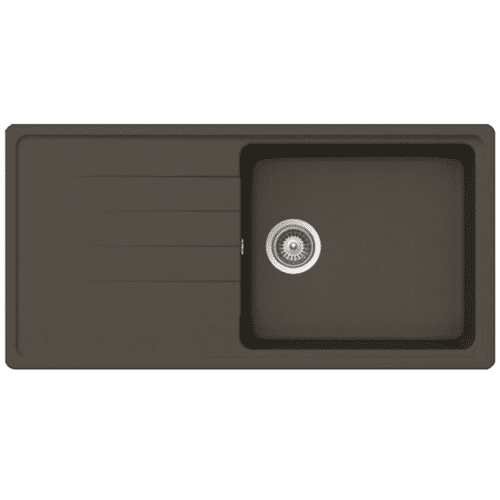 River Range - Caroni - Dark Grey Inset Single Bowl Granite Sink 1000 x 500mm