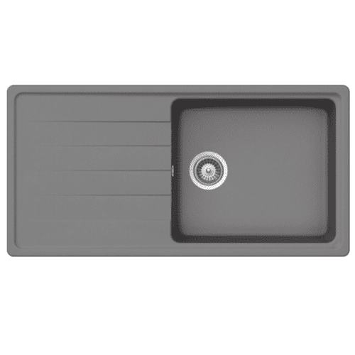 River Range - Caroni - Light Grey Inset Single Bowl Granite Sink 1000 x 500mm