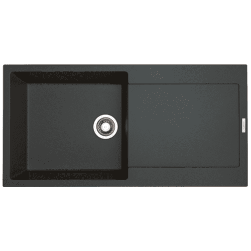 River Range - Hudson - Shadow Grey Inset Single Bowl Granite Sink 1000 x 500mm