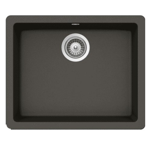 River Range - Kennet - Dark Grey Undermount/Inset Single Bowl Granite Sink 550 x 430mm