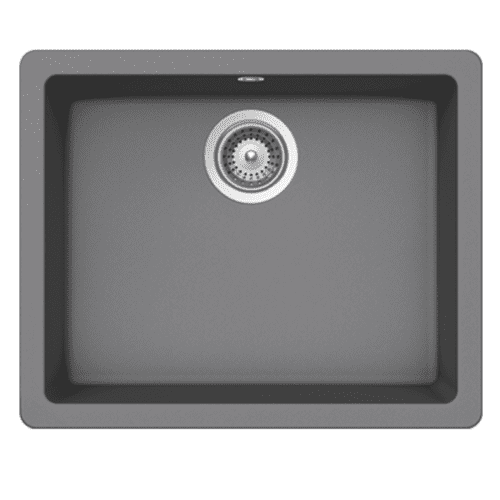 River Range - Kennet - Light Grey Undermount/Inset Single Bowl Granite Sink 550 x 430mm