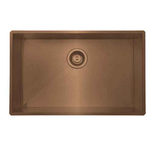 River Range - Marista - Copper Stainless Steel Single Bowl Undermount/Inset Sink 730 x 430m