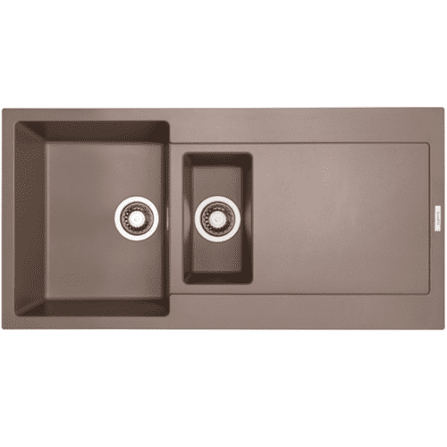 River Range - Nelson - Fossil Inset One & a half Bowl Granite Sink 1000 x 500mm