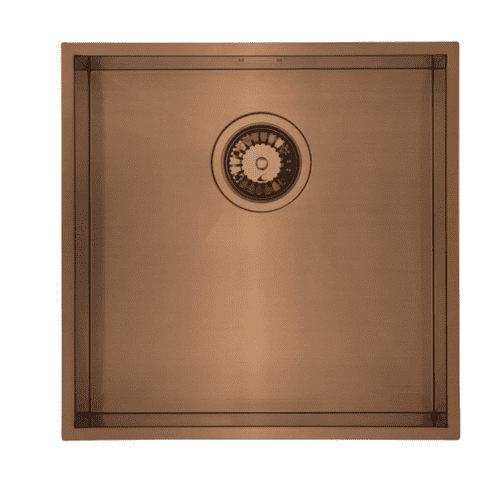 River Range - Tagus - Copper Stainless Steel Single Single Bowl Undermount/Inset Sink 430 x 430mm