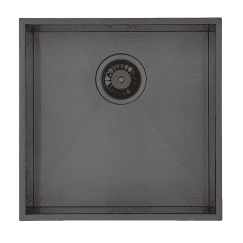 River Range - Tagus - Gunmetal Stainless Steel Single Single Bowl Undermount/Inset Sink 430 x 430mm