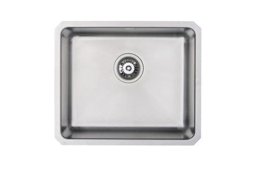 River range - Twiss Brushed Steel Undermount Sink - Single Bowl 530mm x 450mm