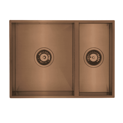 River Range - Vistula - Copper Stainless Steel One & a Half Bowl Sink 580 x 430mm