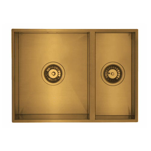 River Range - Vistula - Gold Stainless Steel One & a Half Bowl Sink 580 x 430mm