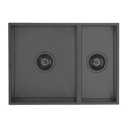 River Range - Vistula - Gunmetal Stainless Steel One & a Half Bowl Sink  580 x 430mm