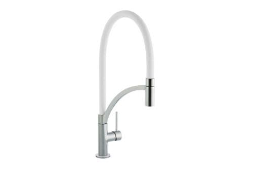 River - Single Leaver Mixer Tap - Mures - Chrome/White