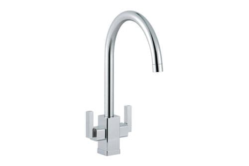 River - Twin Leaver Mixer Tap - Rhone - Chrome