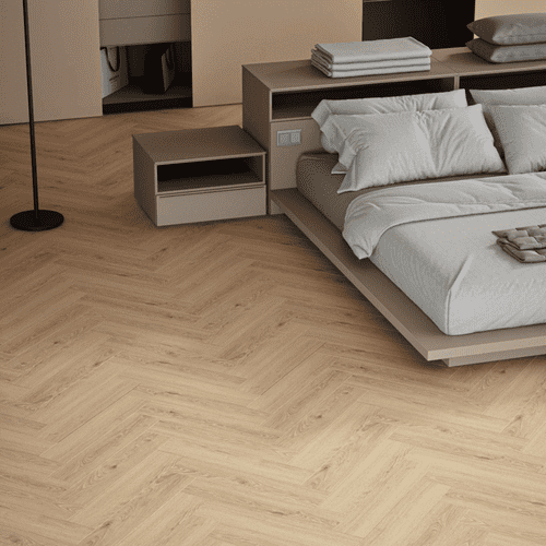 Rocko SPC Herringbone Flooring - Natural Montanara Oak K804