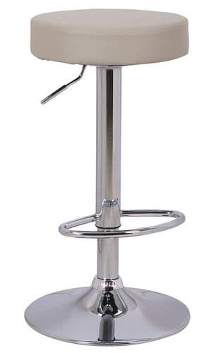 Semplice Bar Stool Faux-Leather Non Weighted - Grey