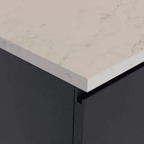 Senses 23mm Square Edge Laminate Worktops - Athenian Marble - Matte