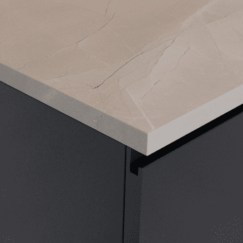 Senses 23mm Square Edge Laminate Worktops - Colorado Marble - Matte