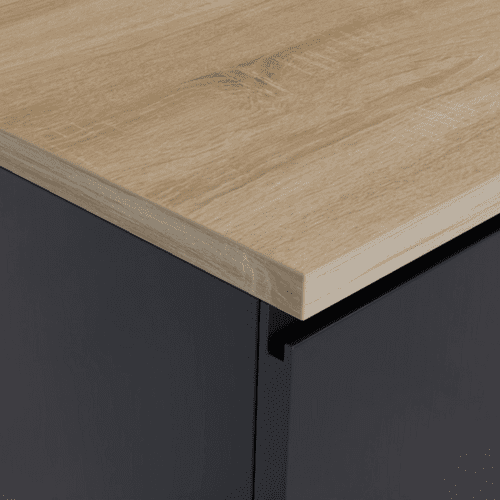 Senses 23mm Square Edge Laminate Worktops - Delamere Light Oak - Natural