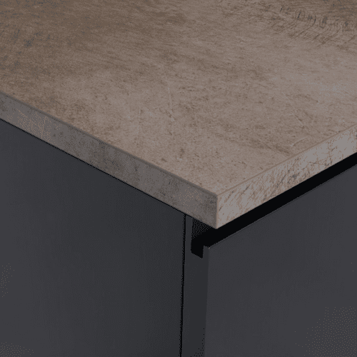 Senses 23mm Square Edge Laminate Worktops - Industrial Concrete - Urban