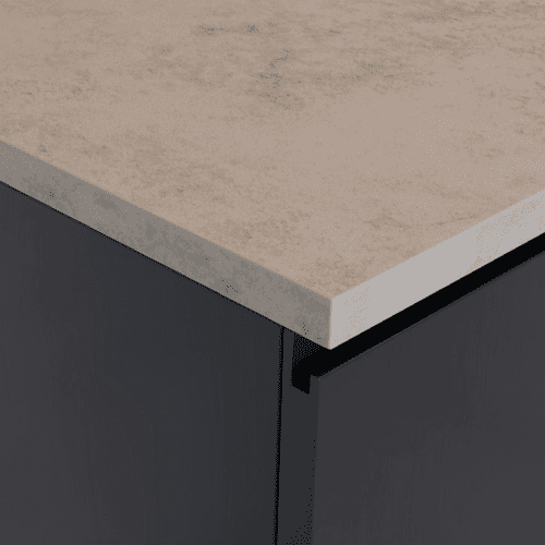 Senses 23mm Square Edge Laminate Worktops - Misty Sky - Matte