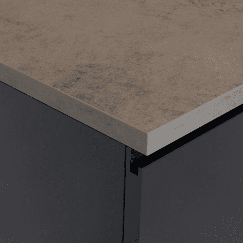 Senses 23mm Square Edge Laminate Worktops - Stormy Sky - Matte