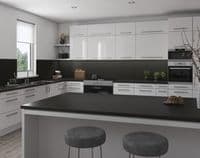 Senses Postformed Laminate 38mm Worktops - Black Rock - Rock