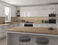 Senses Postformed Laminate 38mm Worktops - Caledonian Grey Oak - Kavir