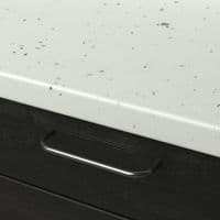 Senses Postformed Laminate 38mm Worktops - White Fleck - Matte
