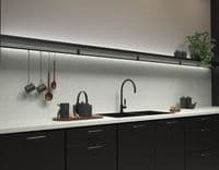 Senses Postformed Laminate 38mm Worktops - White Fleck - Matte
