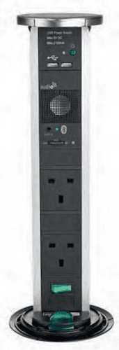 SensioPod Bluetooth Pull up Socket Stainless Steel