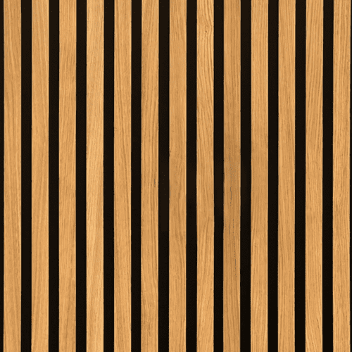 Slatted Acoustic Wall Panels - Oak