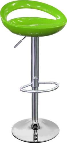 Sorrento Plastic Swivel Bar Stool - Green