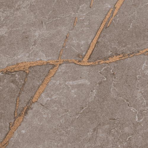 Spectra Curved 40mm Laminate Worktop - Gold Veined Marble - Matt