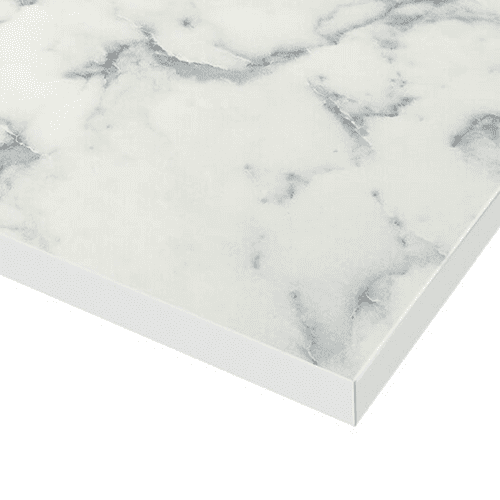 Spectra Solid Laminate 12mm Worktops - Navola Marble - White Core - Matt