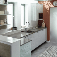 Strata Quartz Worksurface - Crystal Grey