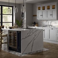 Strata Quartz Worksurface - Strata Statuario Quartz