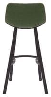 Supreme Antico Bar Stool  Collection - Sage Green Distressed Faux Leather - 66cm