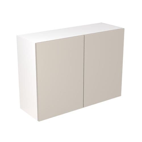 Value Slab Matt 1000 Wall Kitchen Cabinet  - Light Grey - Flatpack - FKKV4115