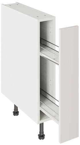 Value Slab Matt 150 Base Kitchen Cabinet Pull Out - Light Grey - Flatpack - FKKV4151