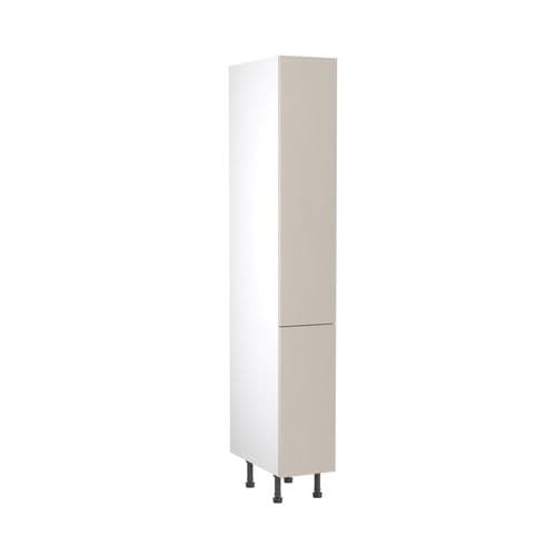 Value Slab Matt 300 Pull & Swing Larder Cabinet - Light Grey - Flatpack - FKKV4153