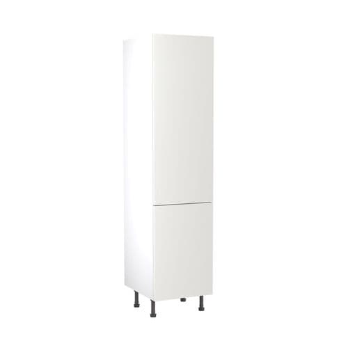 Value Slab Matt 500 Larder Kitchen Cabinet - Snow White - Flatpack - FKKV4020