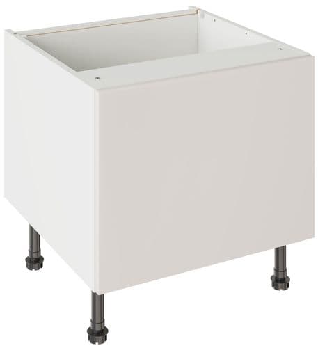 Value Slab Matt 600 Belfast Sink Base Kitchen Cabinet - Light Grey - Flatpack - FKKV4170