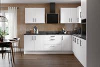 Value Slab Matt 600 Bridging Wall Kitchen Cabinet  - Snow White - Flatpack - FKKV4019