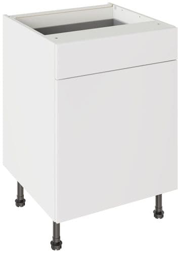 Value Slab Matt 600 Drawerline Base Cabinet - Snow White - Flatpack - FKKV4078