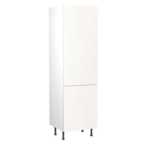Value Slab Matt 600 Larder Cabinet - Snow White - Flatpack - FKKV4034