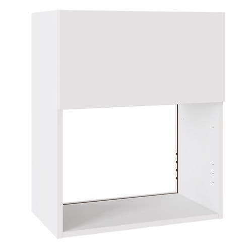 Value Slab Matt 600 Microwave Wall Unit - Snow White - FKKV4081