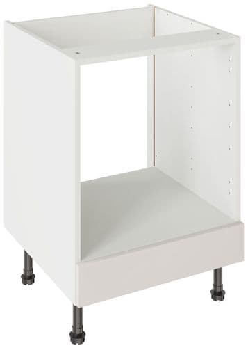 Value Slab Matt 600 Oven Base Kitchen Cabinet - Light Grey - Flatpack - FKKV4105