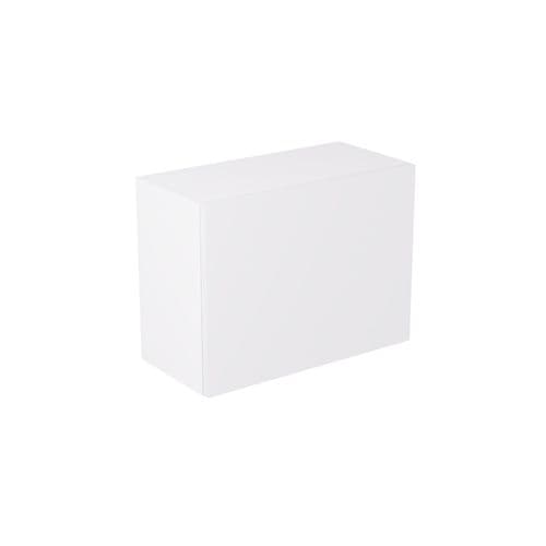 Value Slab Matt 600 Single Extractor Wall Kitchen Cabinet - Snow White - Flatpack - FKKV4074