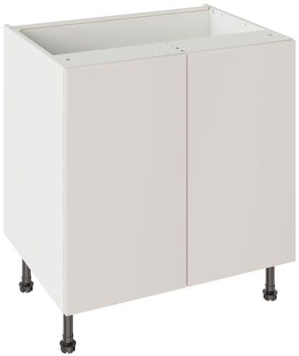 Value Slab Matt 800 Base Kitchen Cabinet - Light Grey - Flatpack - FKKV4136